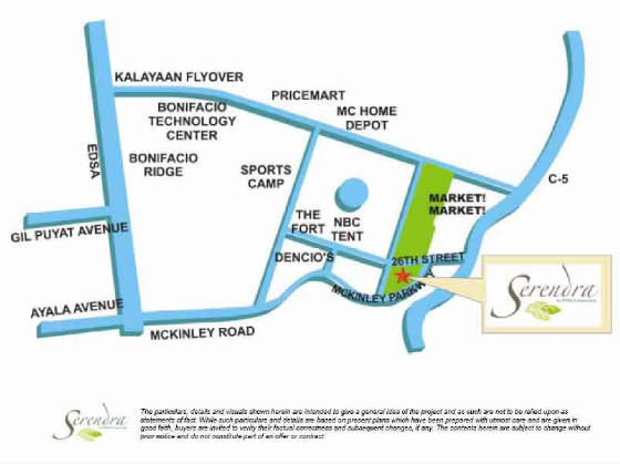 Serendra location map