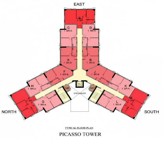 Picasso Floor Plan 2F to 5F